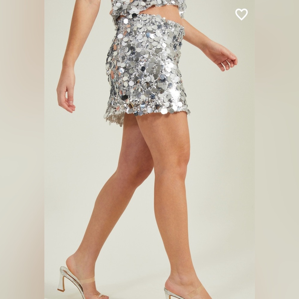 NWT Altar’d State All That Glitters Sequin Top and Skirt Set Medium - Picture 8 of 11